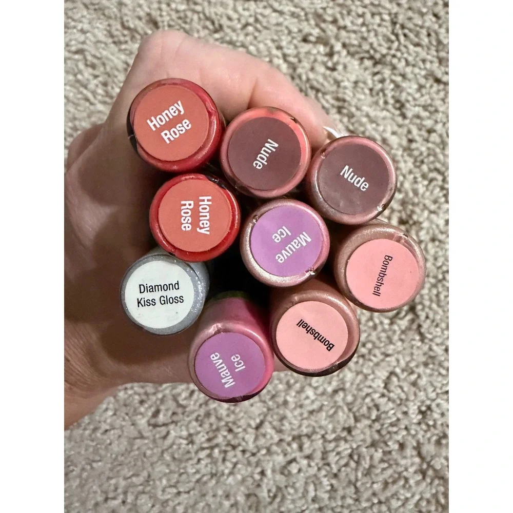 SeneGence LipSense Long Lasting Liquid Lip Color Gloss Bundle 9pc
